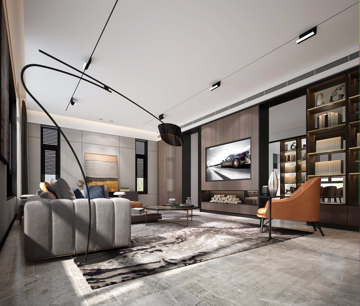 曲靖101-200平米现代简约风格驰宏小区室内设计效果图