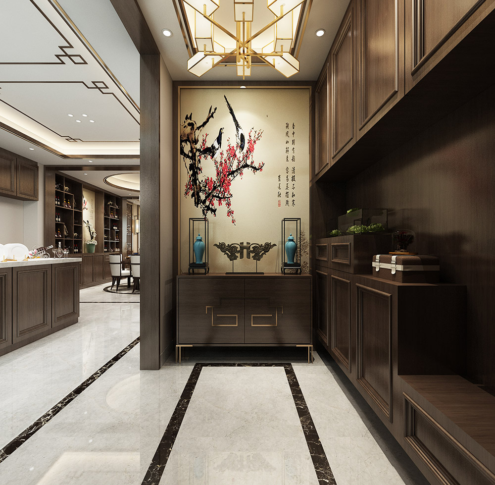 普洱301平米以上新中式风格潇湘新区室内设计效果图