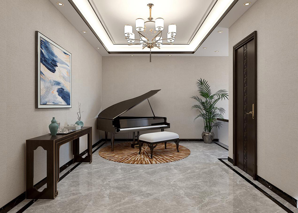 昭通101-200平米新中式风格温泉静园室内装修设计案例