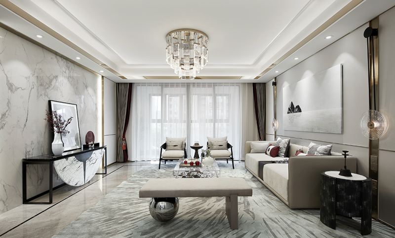 铜仁101-200平米新中式风格桐达翰林居室内装修设计案例