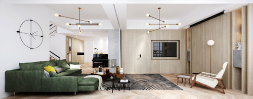 綿陽201-300平米歐式風格名力尚府家裝設計案例
