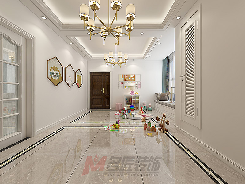 杭州101-200平米美式風格紅樓之星裝修設計效果圖